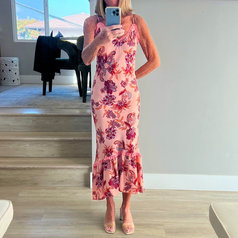 MISA Los Angeles midi cocktail dress